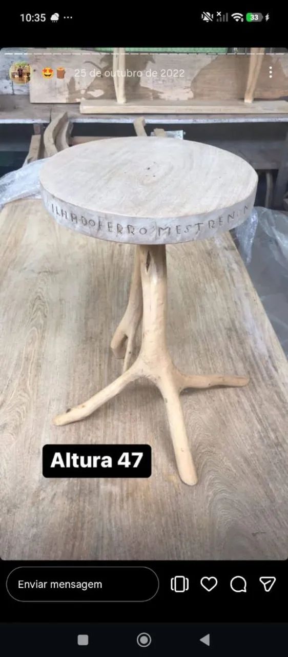 Banquinho artesanal  - Foto 2