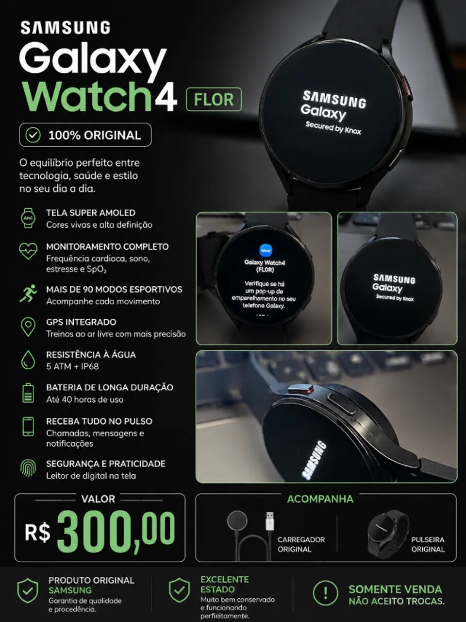 SMARTWATCH GALAXY 4 FLOR