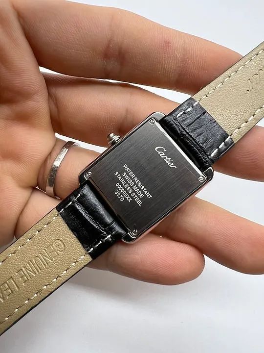 Relógio CARTIER TANK PULSEIRA DE COURO [PREMIUM] - Foto 5