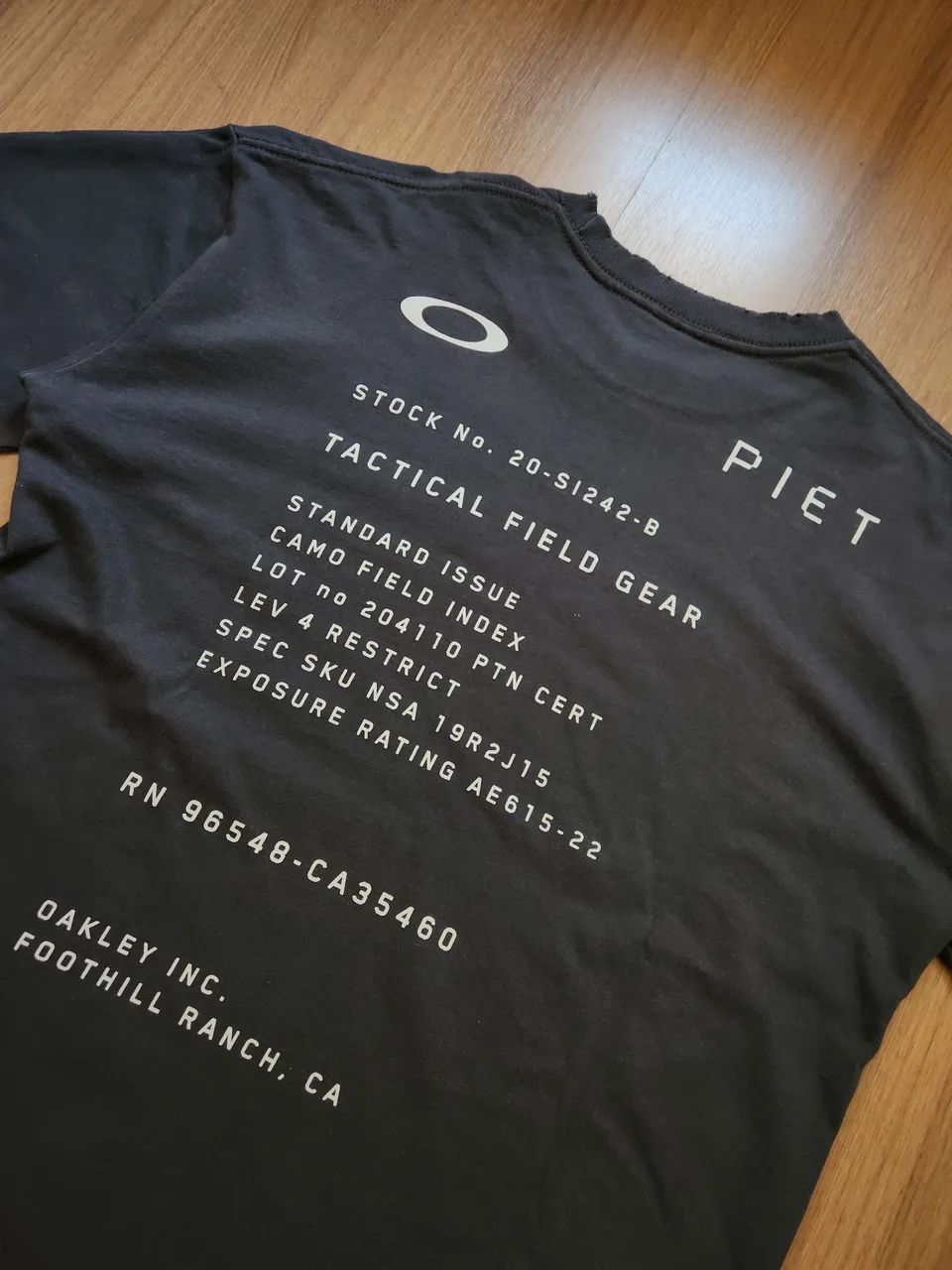 Camiseta Oakley Piet Thermonuclear Dark Grey - Foto 4