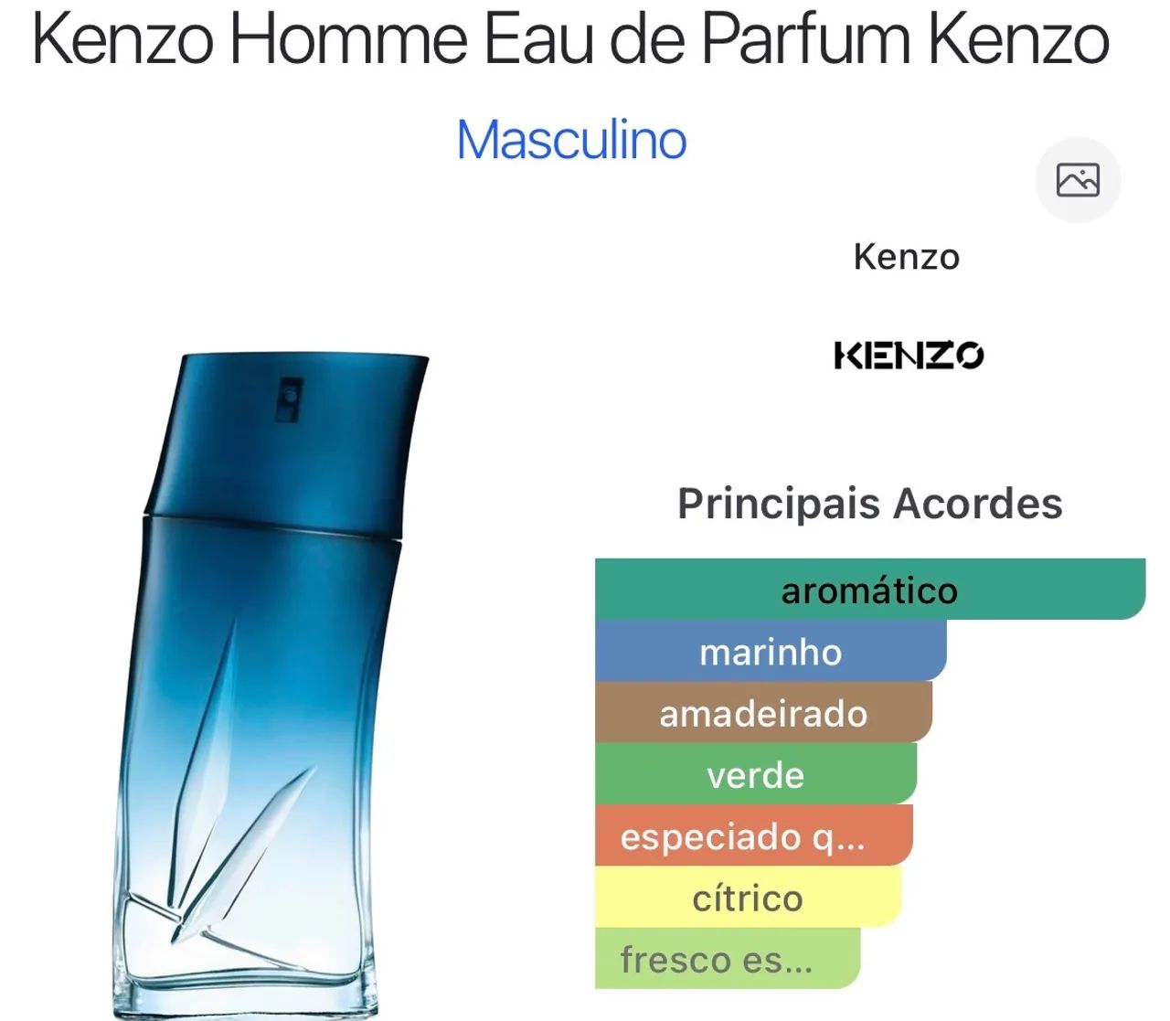 Perfume Kenzo Homme Eau de Parfum  100ml - Foto 4