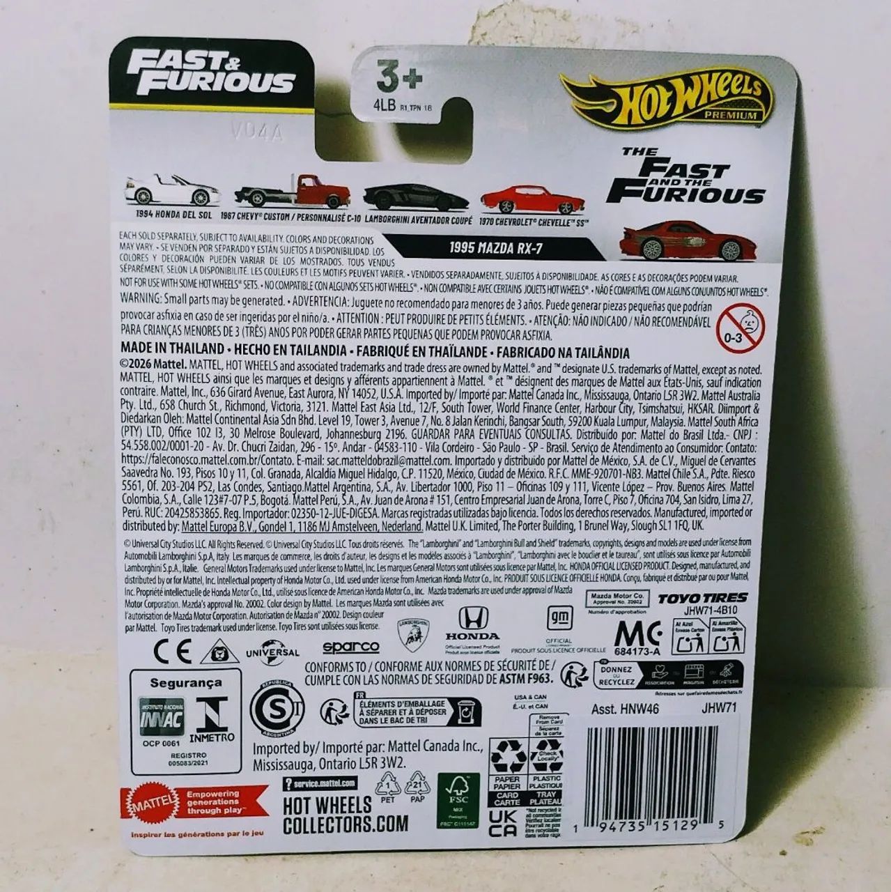Hot Wheels Mazda RX7 Fast Furious Chase Flavor - Foto 3