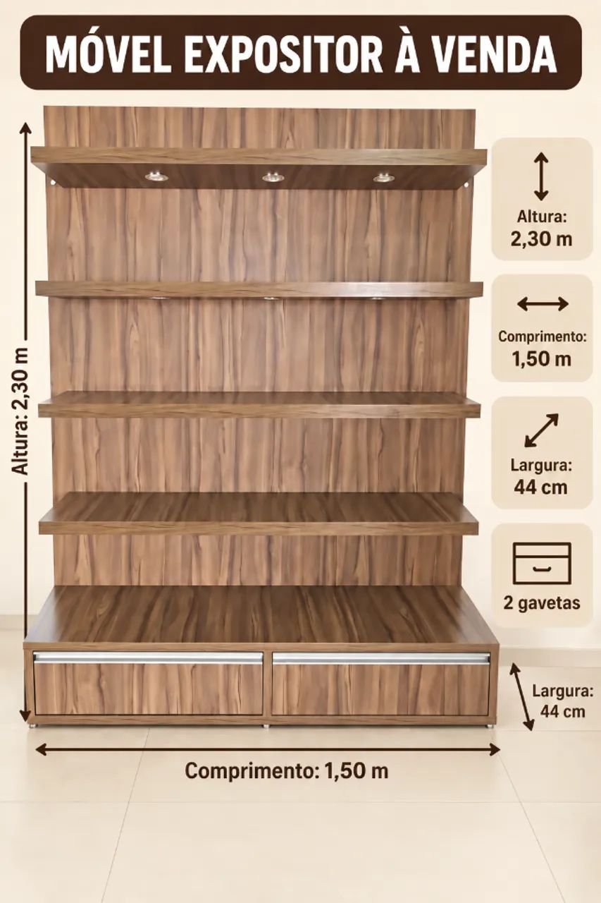 Expositor MDF super conservado 