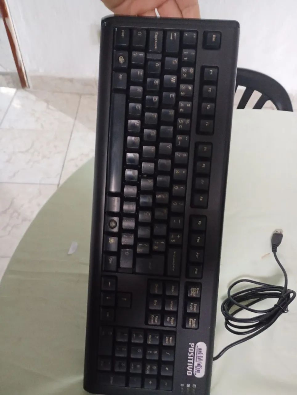 Teclado Para PC Positivo USB Antigo Funcionando - Foto 2