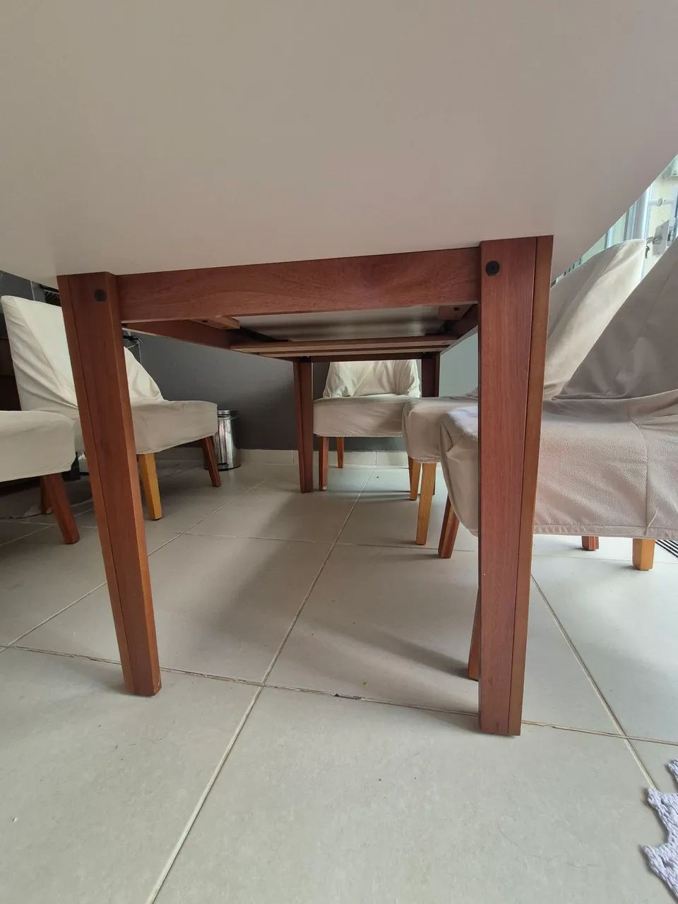 Mesa Extensível Oval 2,0m Aberta Tiê Cabecasa Gc - Foto 4