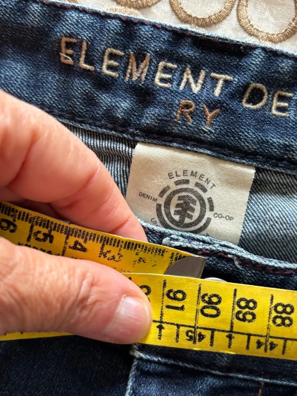 3) calça jeans masculina element denim tam usa 32x34 (br 44) - Foto 5
