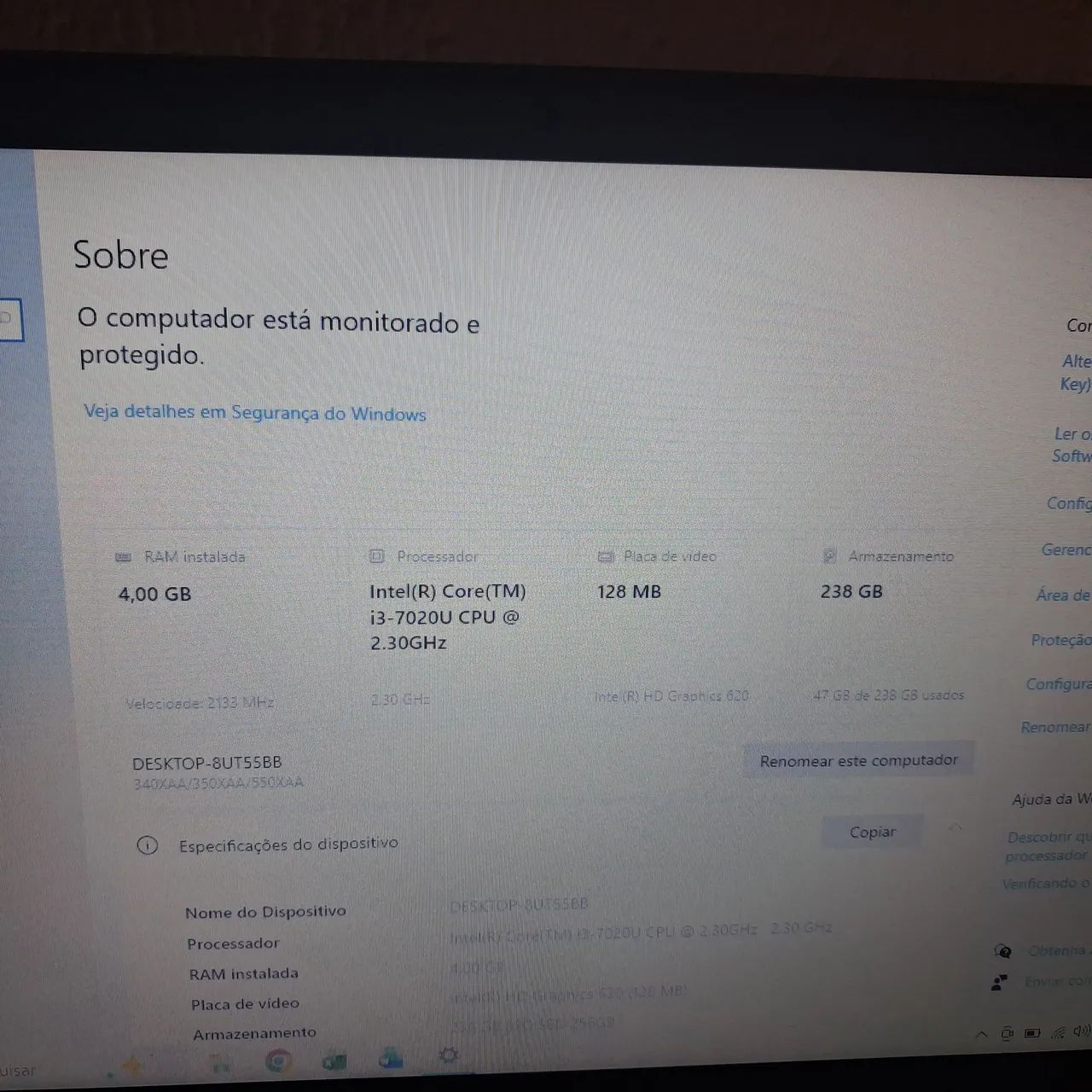 Notebook Samsung i3 sétima geração tela grande - Foto 4