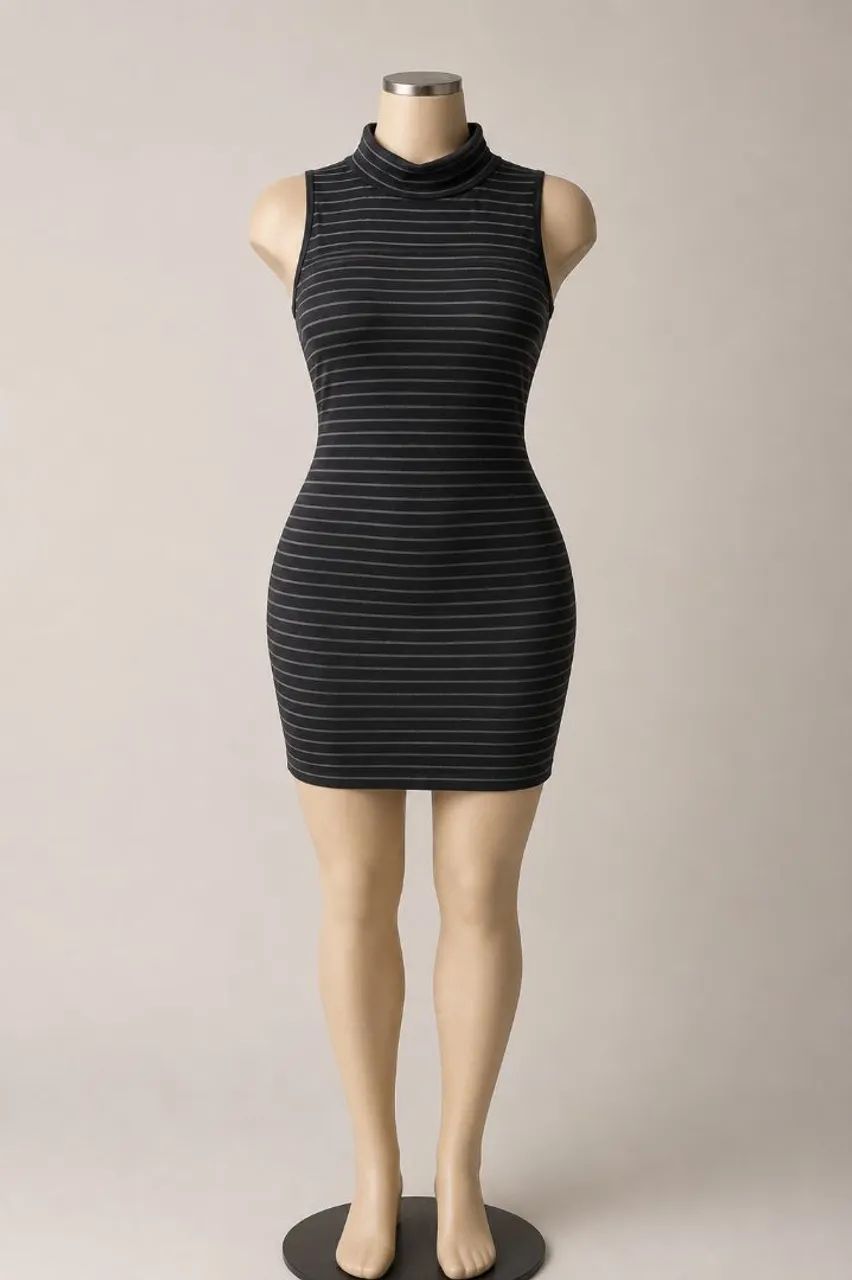 Vestido listrado 