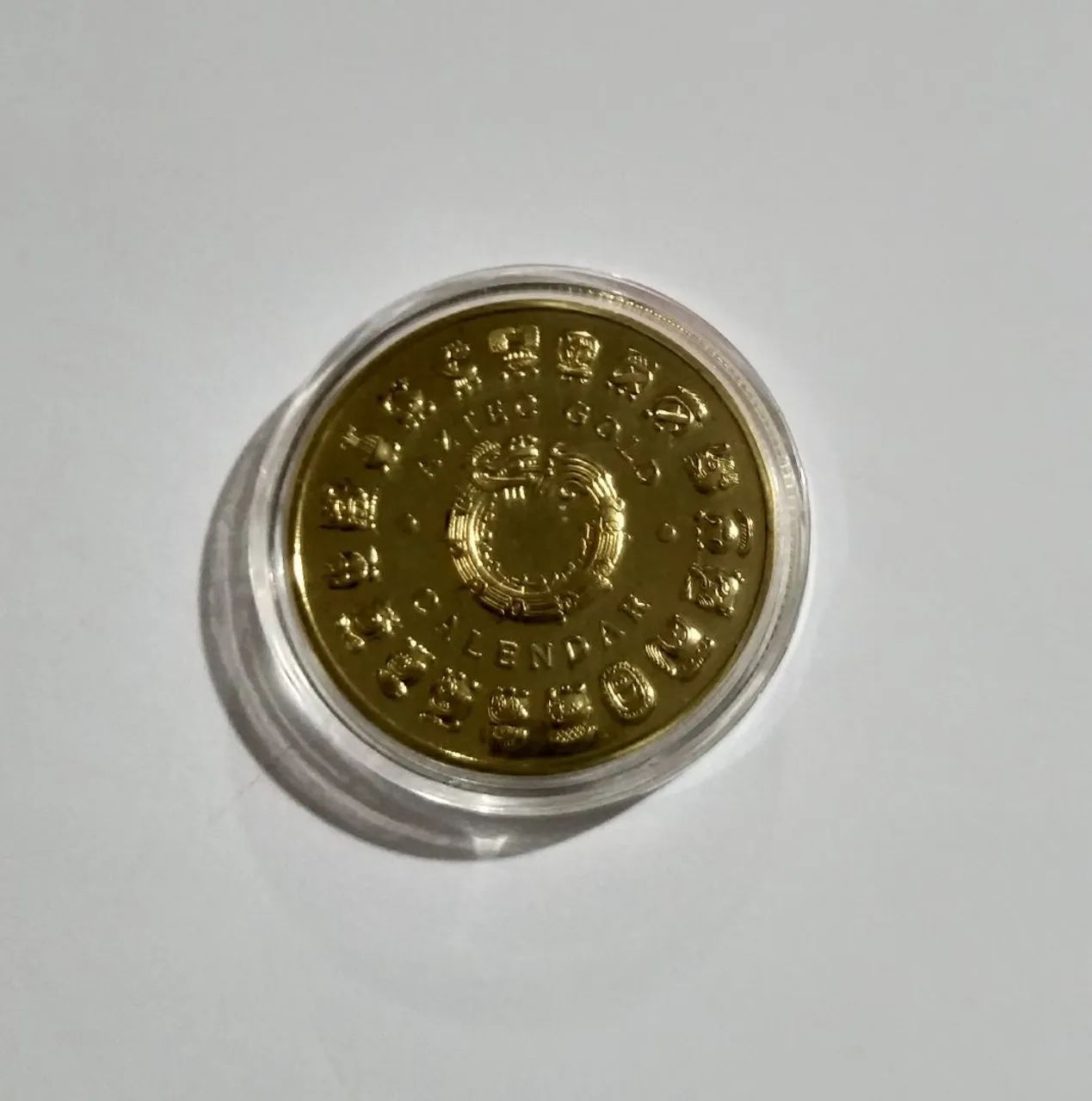 MEDALHA COMEMORATIVA DO CALENDÁRIO ASTECA. - Foto 2