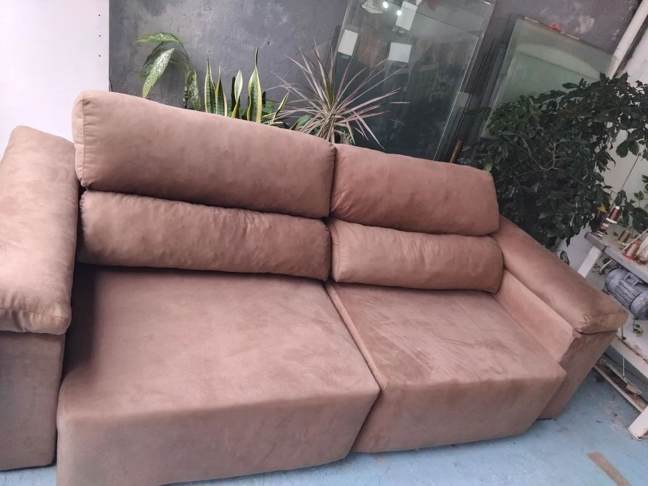 Sofa retrátil e reclinável ( aceita cartão)