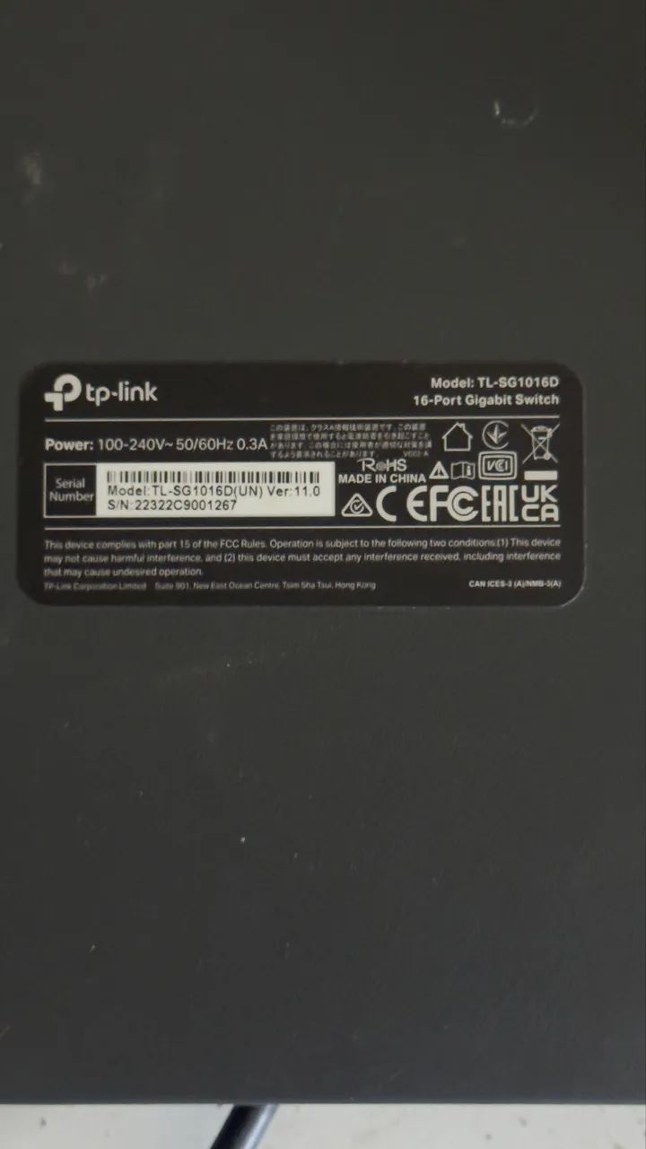 Hub Switch 16 Portas Ethernet Gigabit Tl-sg1016d - Tp-link - Foto 2