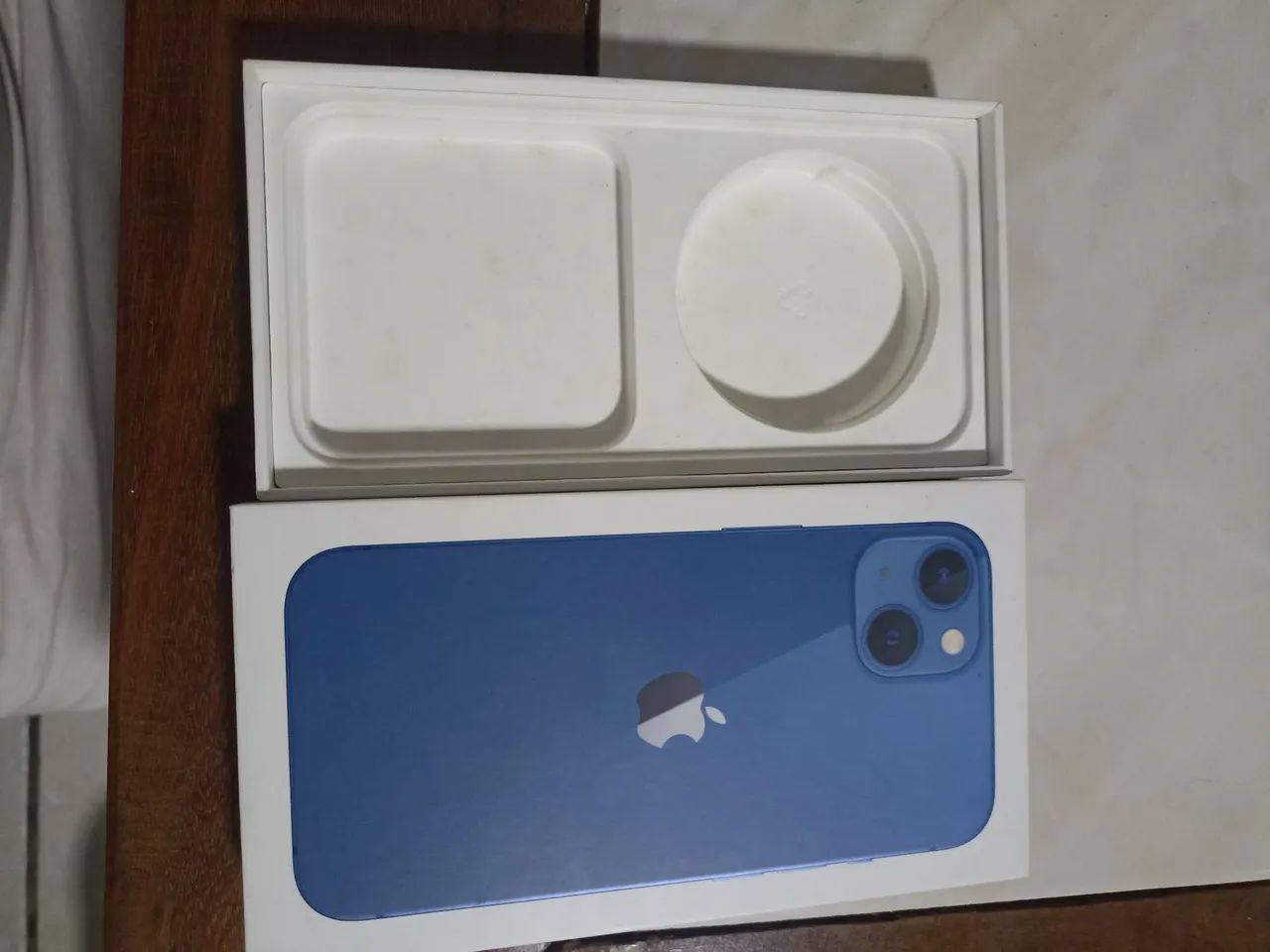 Caixa do iPhone 13 azul  - Foto 2
