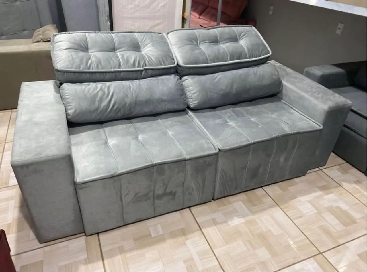 Sofá Retrátil e Reclinável 2.20m NOVO ( Direto da Fábrica )  - Foto 3