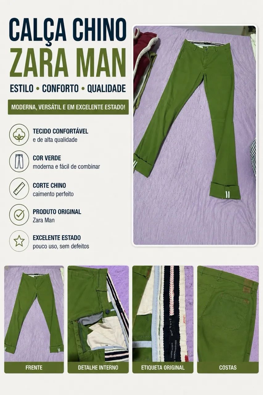 Calça Zara tamanho 42 original 