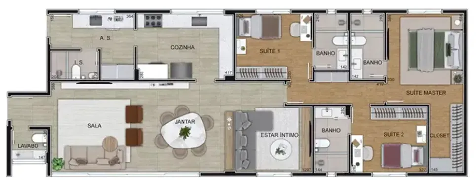 PLANTA 138m²