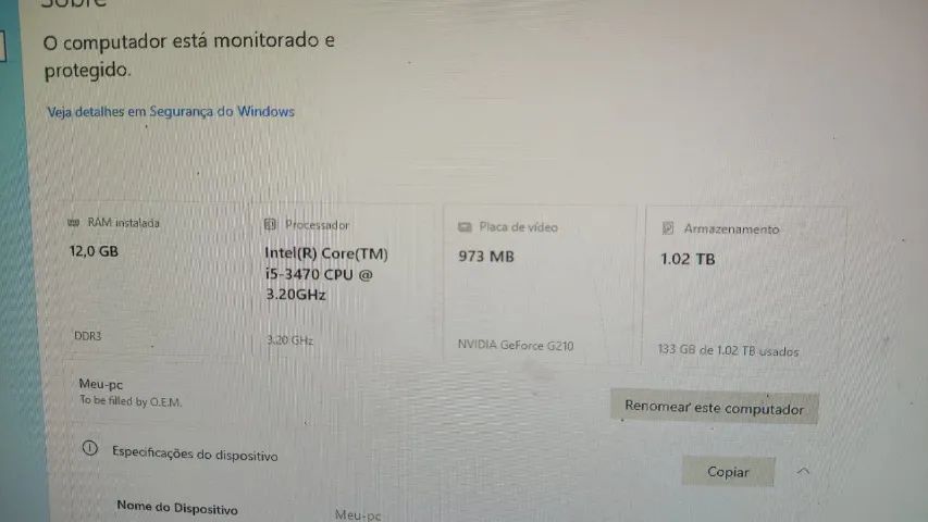 Computador de Mesa (PC) - Foto 3