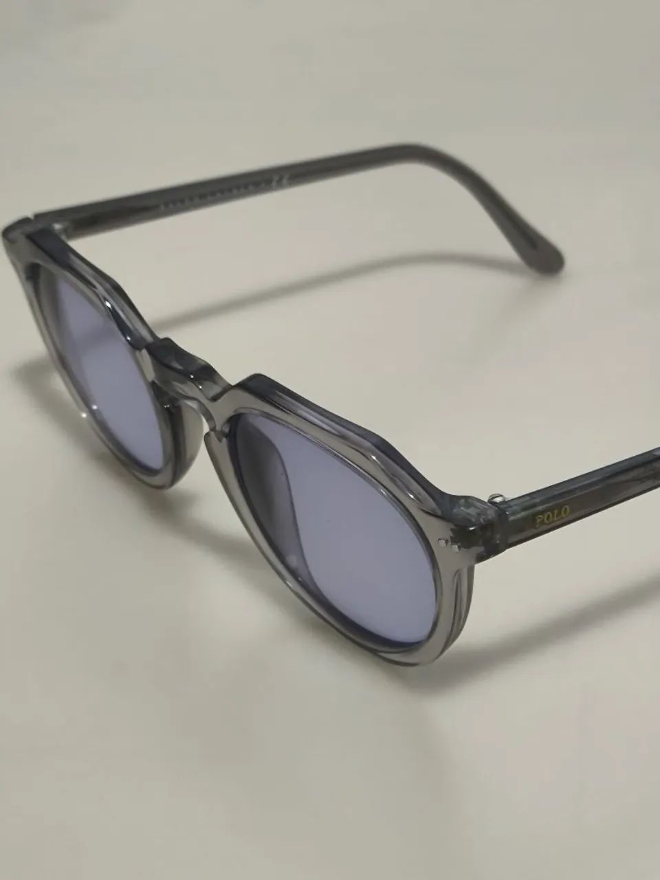 Óculos Polo Ralph Lauren PH4236 Cinza Transparente - Original - Foto 4