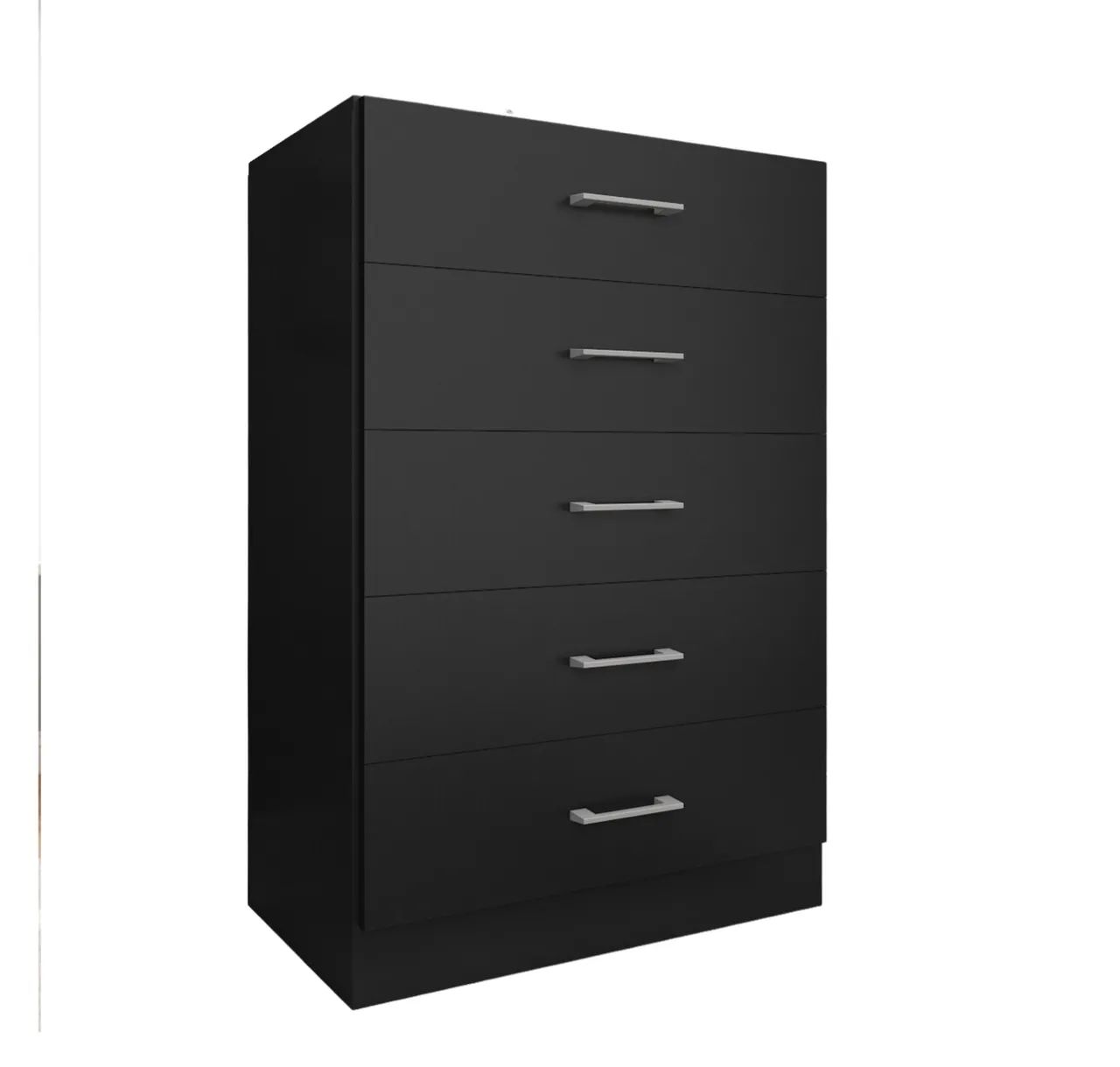 Cômoda 5 Gavetas Urban Preta