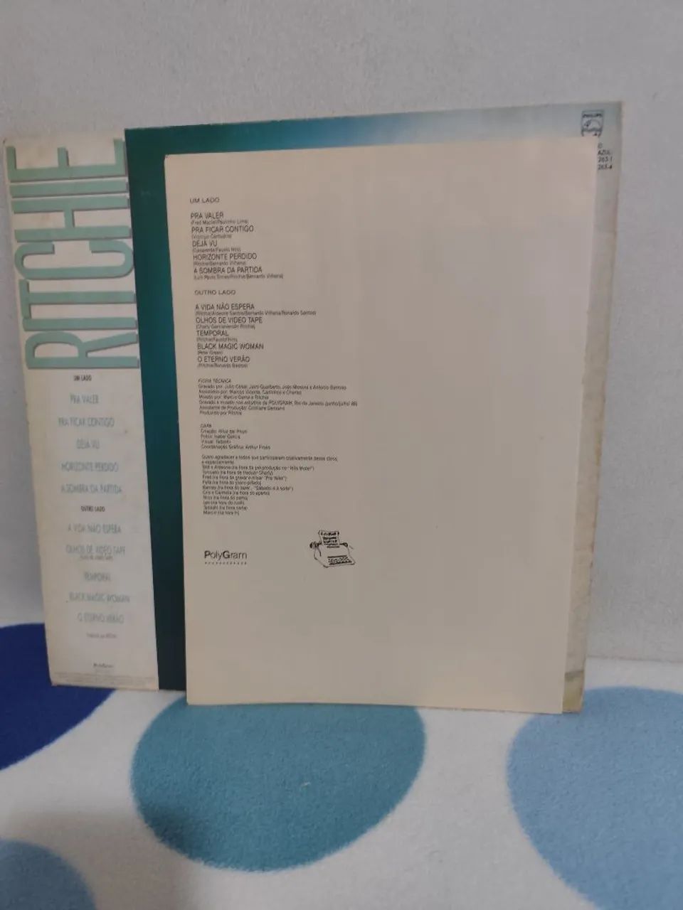 LP vinil Ritchie para ficar contigo com encarte e panfleto  - Foto 4
