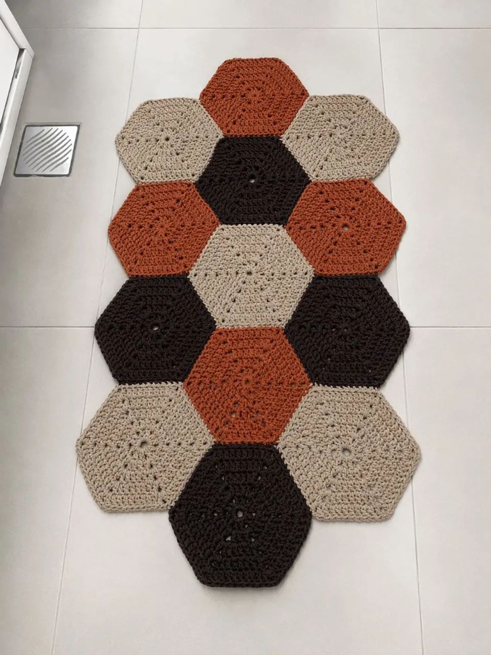 Tapete de corche modelo hexagonal 
