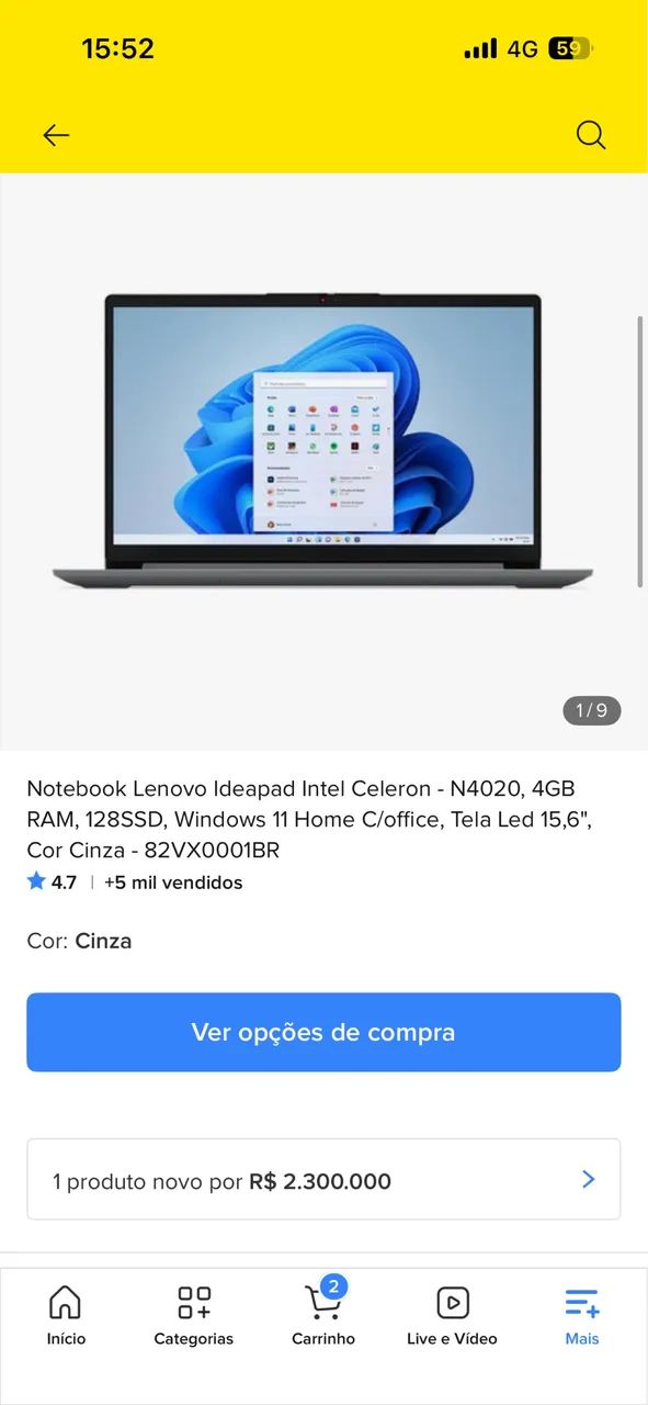 Notebook Lenovo - Foto 5