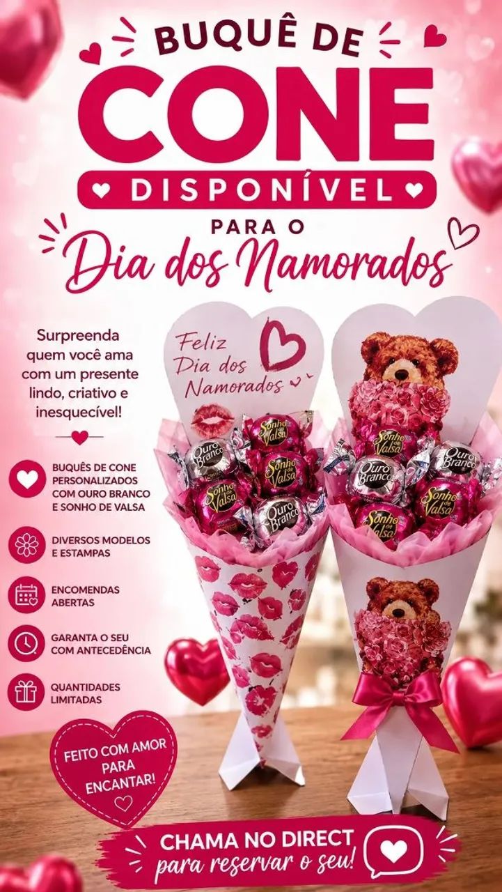  Buquê de chocolates dia dos Namorados  - Foto 5