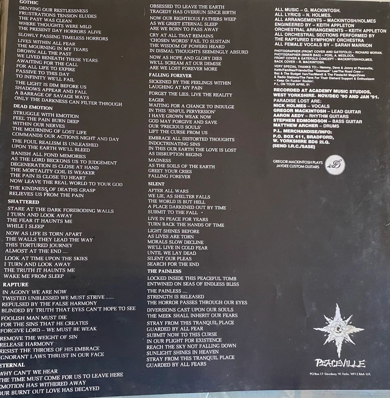 Disco de vinil Paradise Lost - Gothic - Foto 3