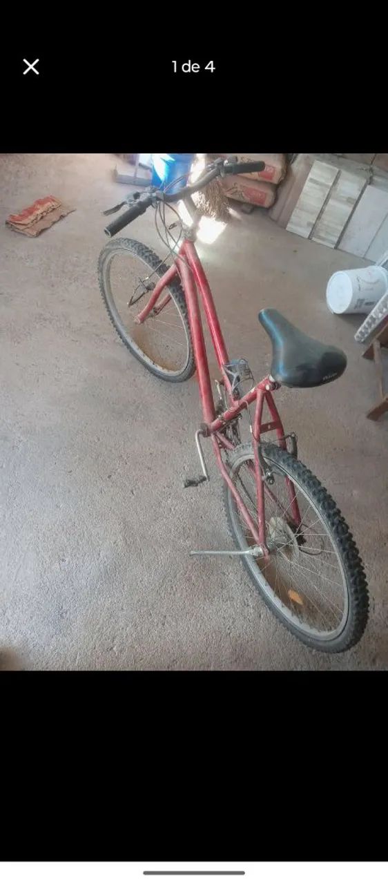 Bike semi nova com algumas avarias