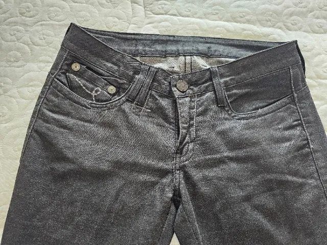 Calça Carmim, jeans preto - Foto 4