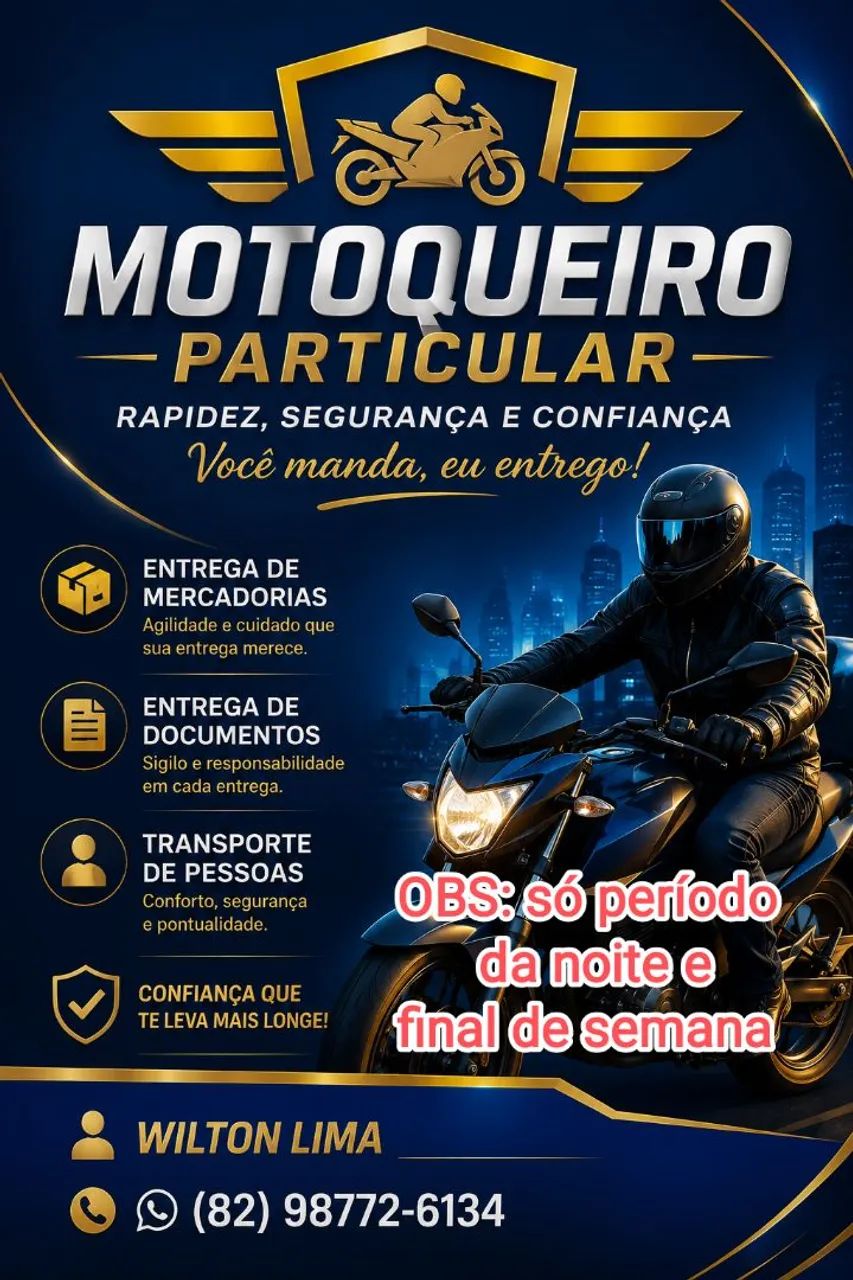Motoqueiro particular 