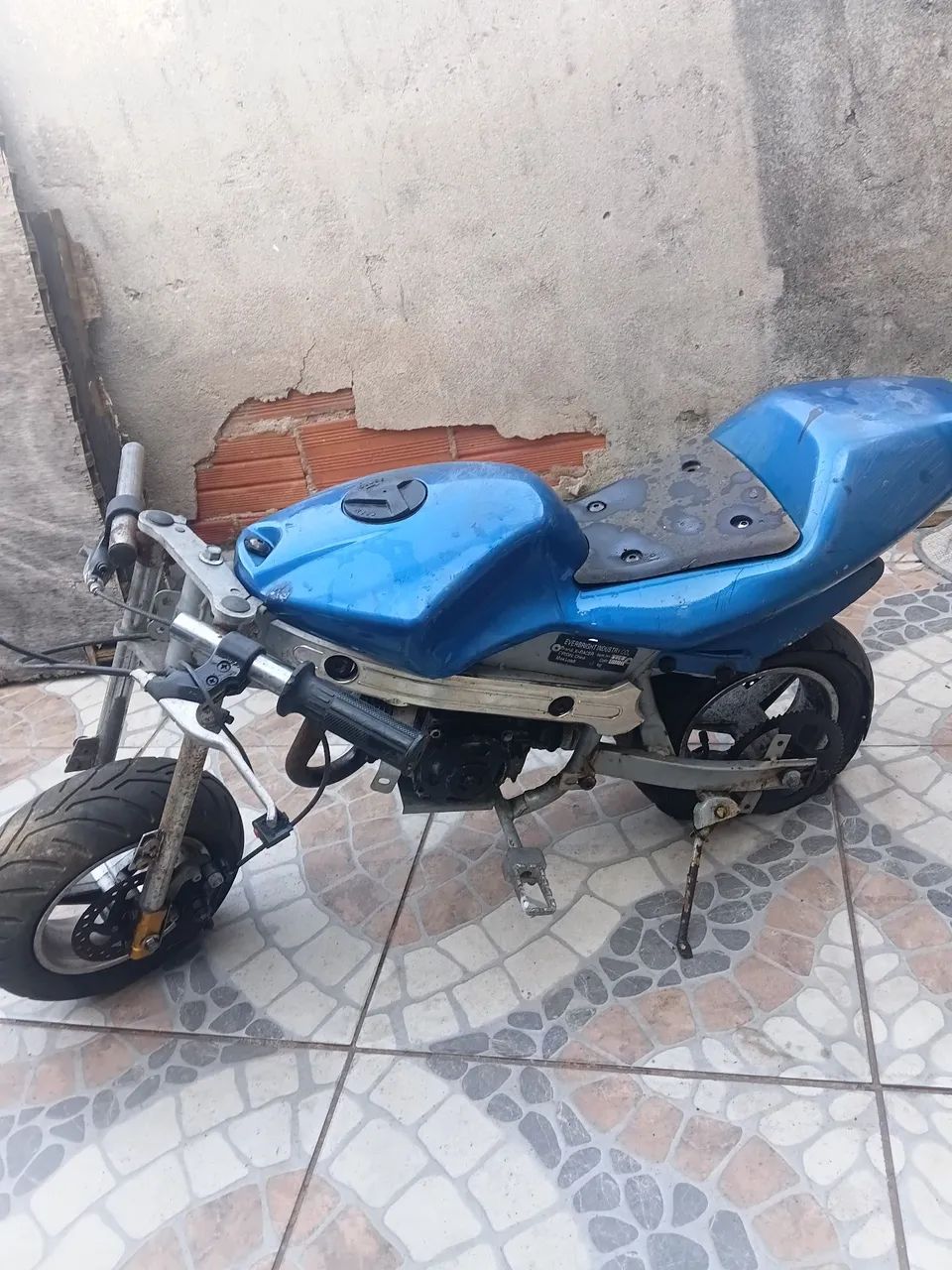 Mini moto 49cc motor 2 tempos - Foto 3