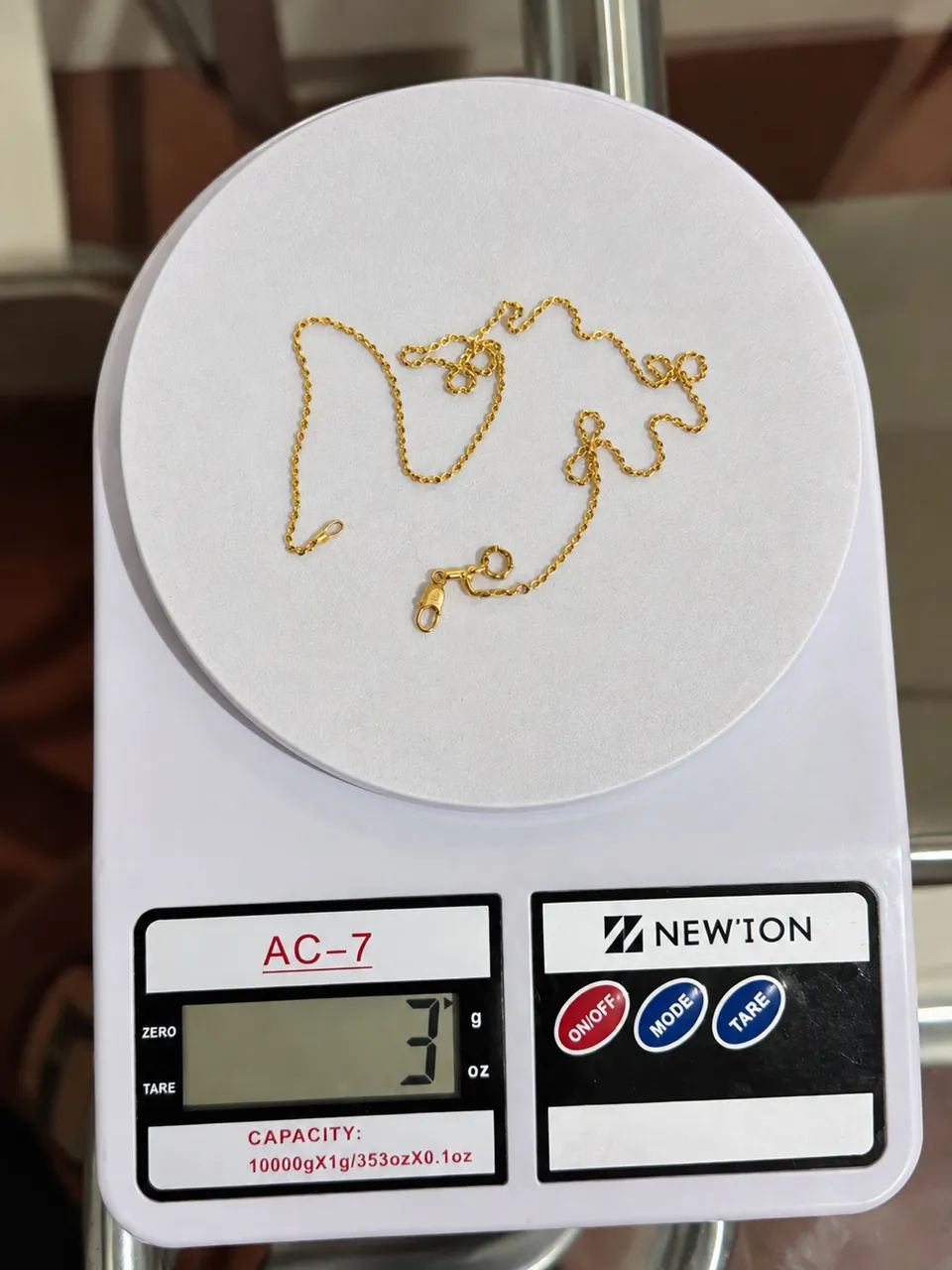 Correntinha de ouro com pingente de ouro - Foto 2