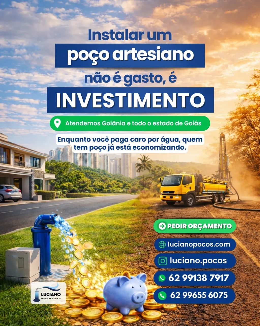 Poço Artesiano com Bomba Grátis | Promoção Maio 