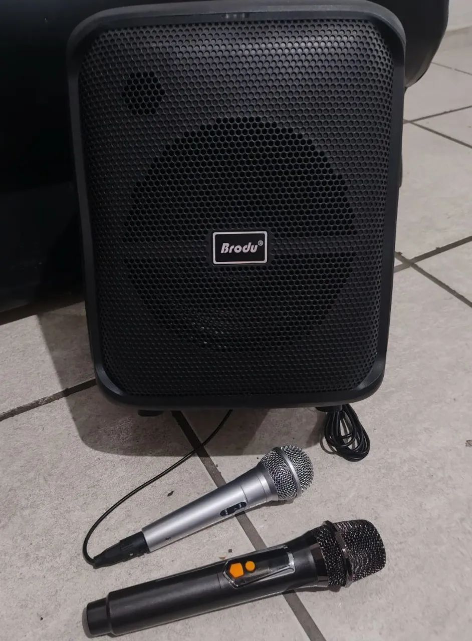 Caixa de som e Karaoke 