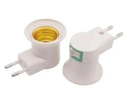 Adaptador de Tomada para Bocal Bloquilha Lâmpada E27