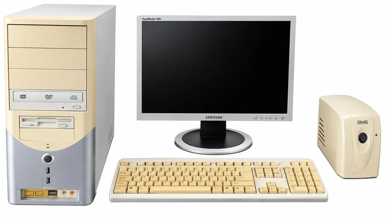 PC Office Antigo Com Monitor Samsung 