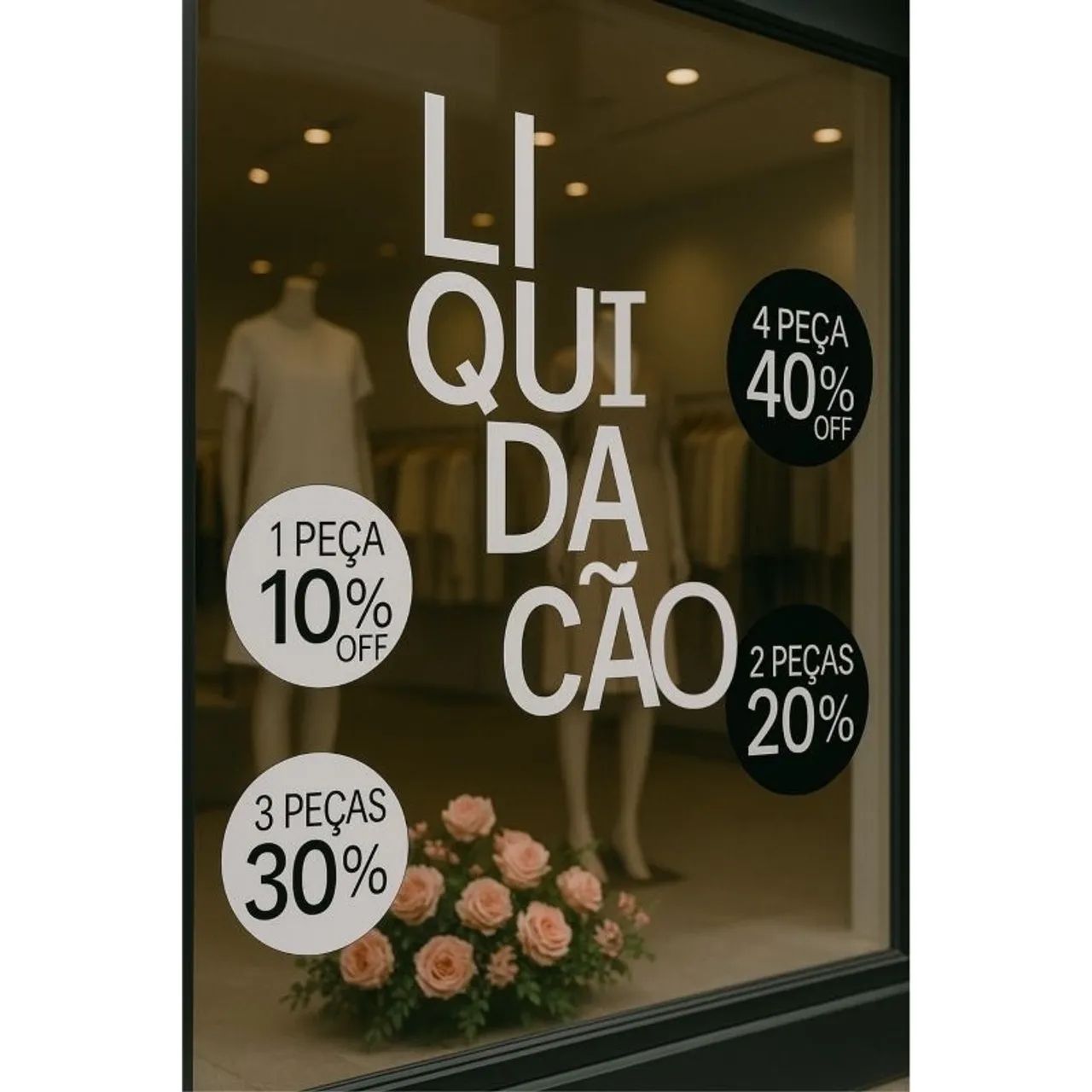 Adesivos para vitrines 