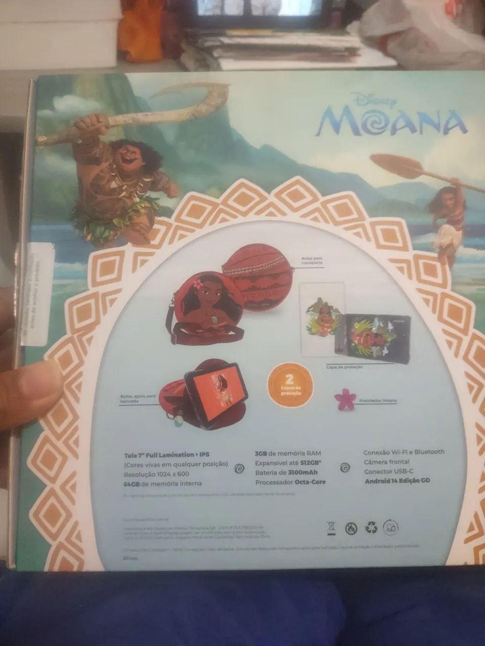 Tablet Moana infantil positivo 