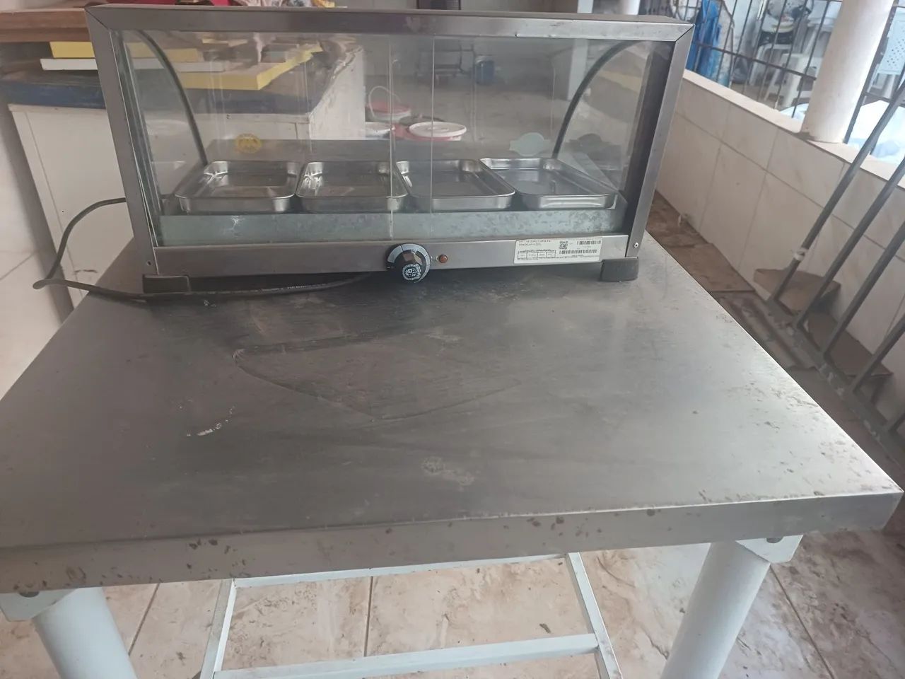 Mesa de inox e estufa quente - Foto 3