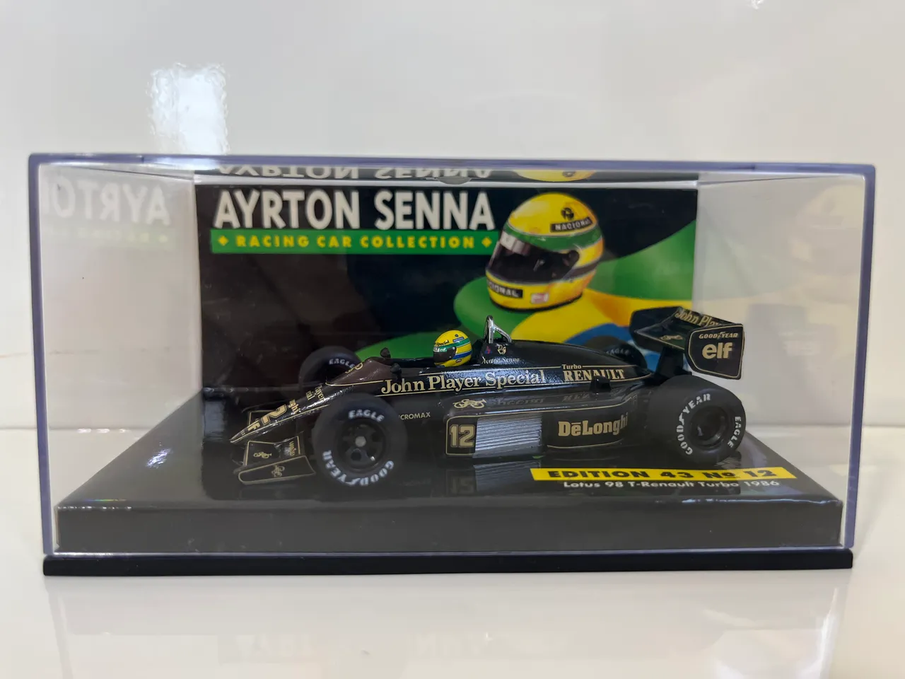 Ayrton Senna F1 Minichamps 1:18 Lotus Renault 98T 1986 - Hobbies e