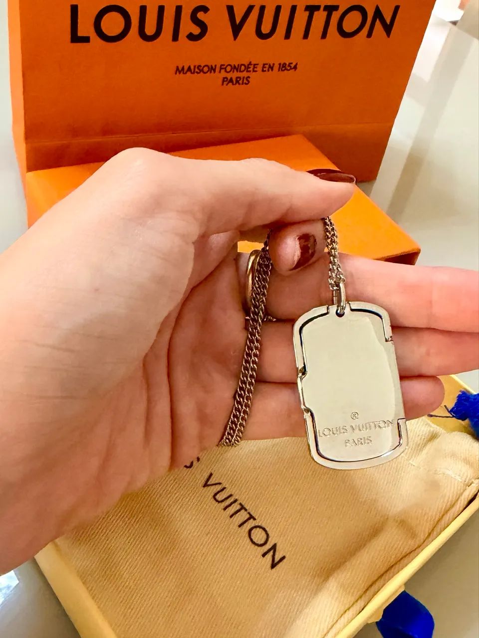 Corrente Louis Vuitton prata 925 - Foto 3