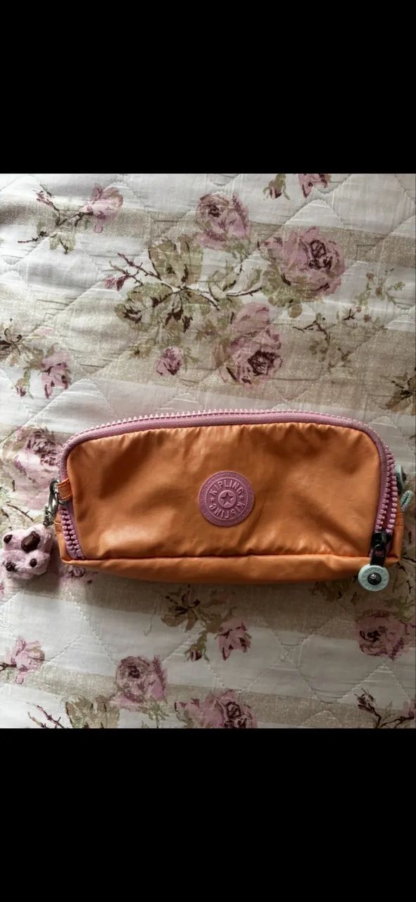 estojo kipling laranja