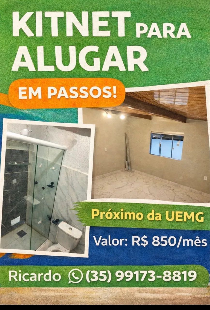 Alugo Kitinetes em Passos MG - Foto 3