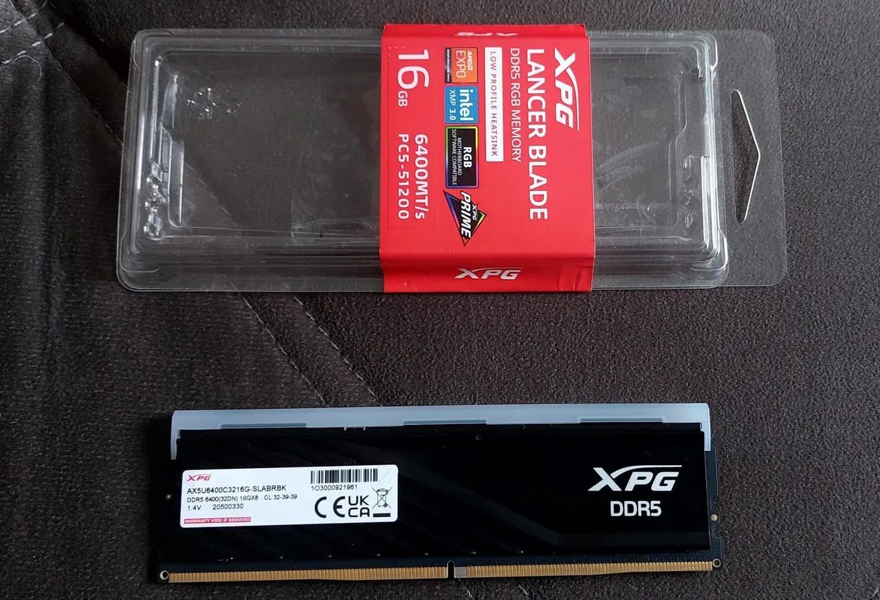 Memória ddr5 xpg 16gb 6400mhz cl32 - Memória RAM - Samambaia Norte