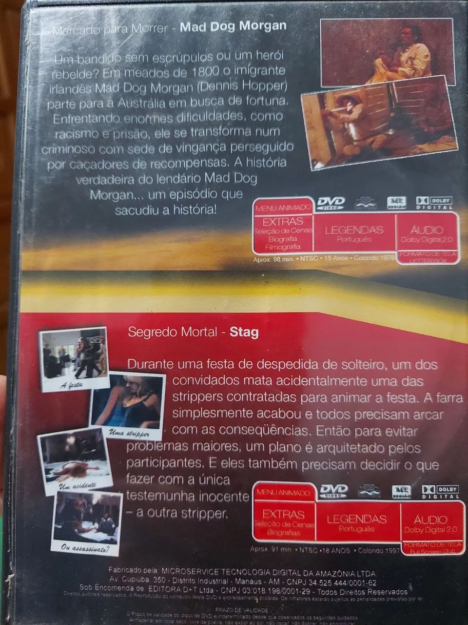 Dvd Marcado Pará Morrer e Segredo Mortal , original - Foto 2