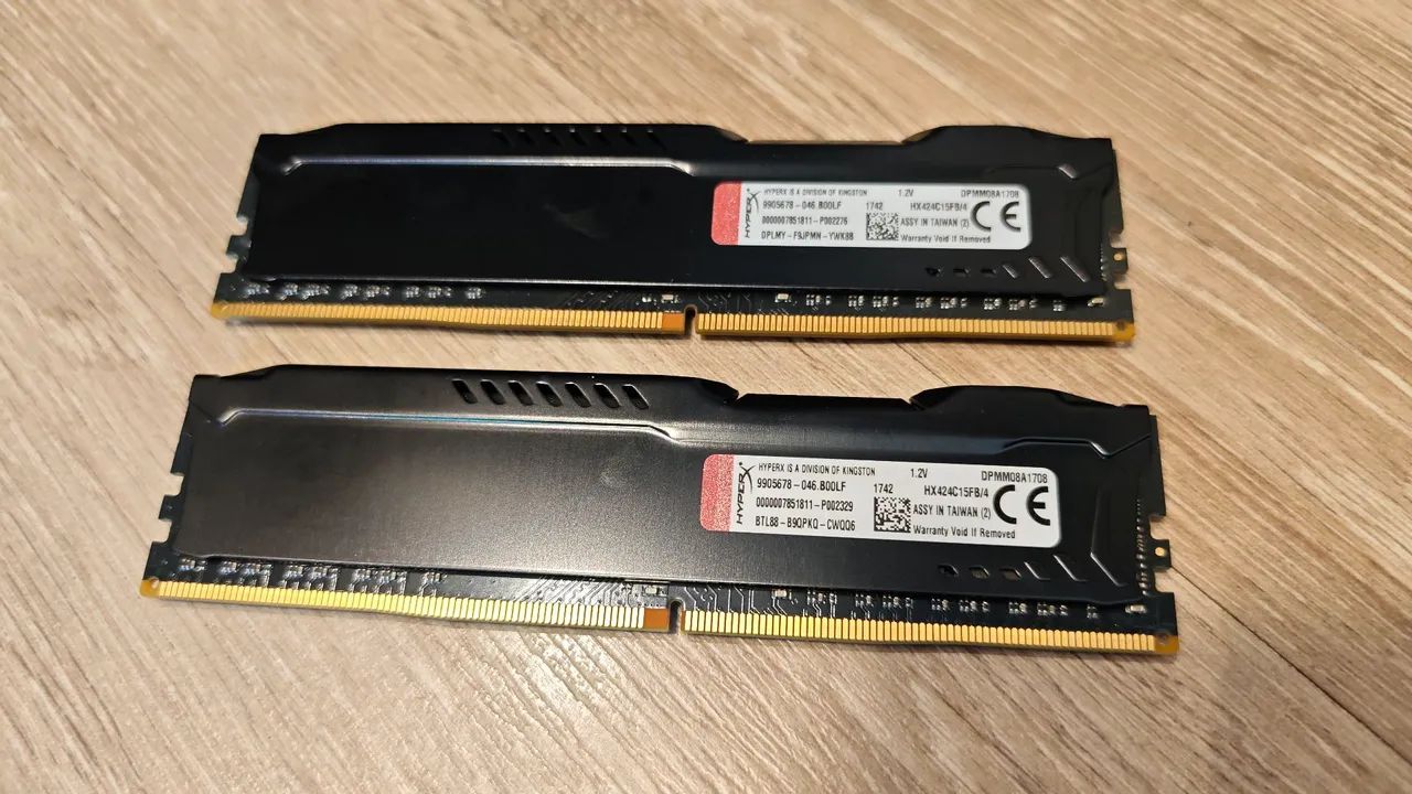 Kit Memória RAM Kingston HyperX Fury GB CL15 (2x4GB) DDR4 2400MHz - Foto 2