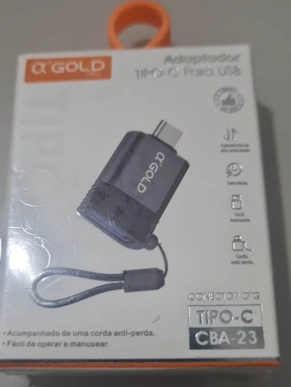 Adaptador Otg Tipo C Para Usb A Gold  - Foto 4