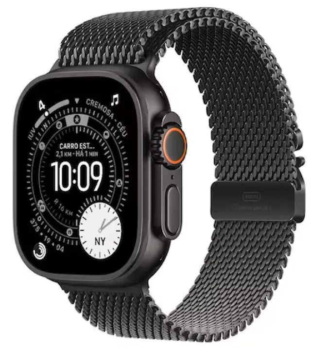 Apple Watch Ultra 3 Até 12X ( Novo Garantia ) Top de Linha Vidro Safira, Corpo Titanium 
