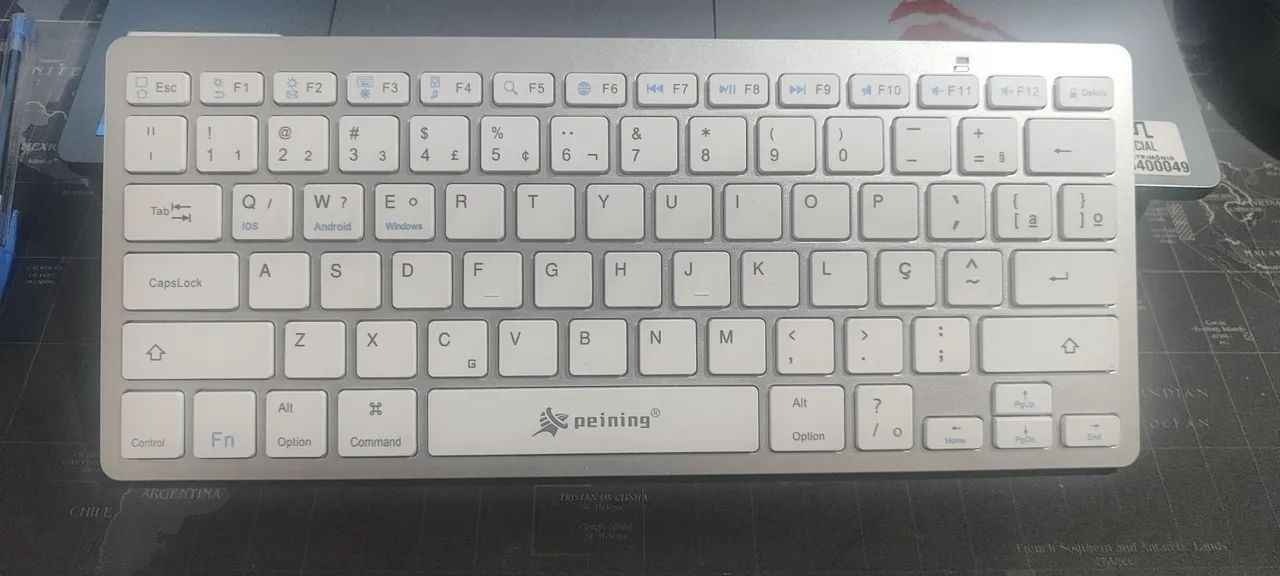 Teclado wirelles branco slim - Foto 2