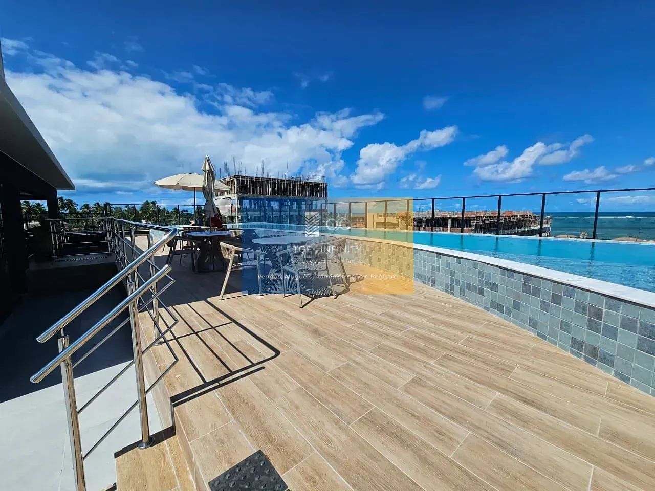 AL MARE  Studio de 21,80m² com Varanda e Rooftop com Piscina de Borda Infinita - Foto 4
